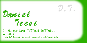 daniel tecsi business card